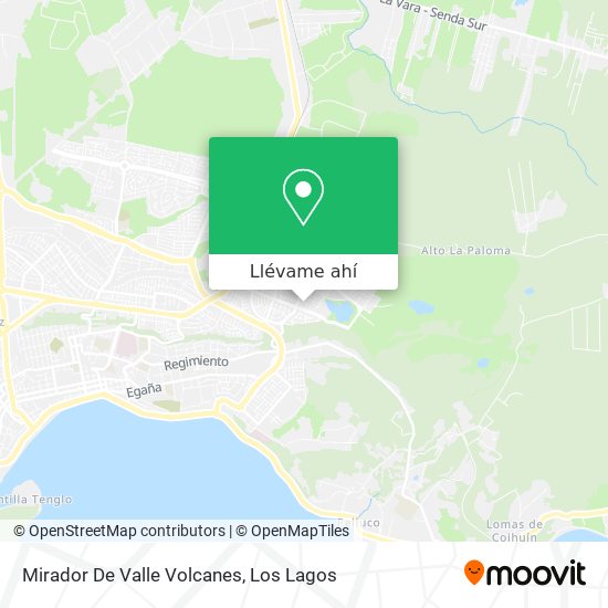 Mapa de Mirador De Valle Volcanes