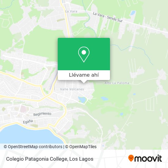 Mapa de Colegio Patagonia College