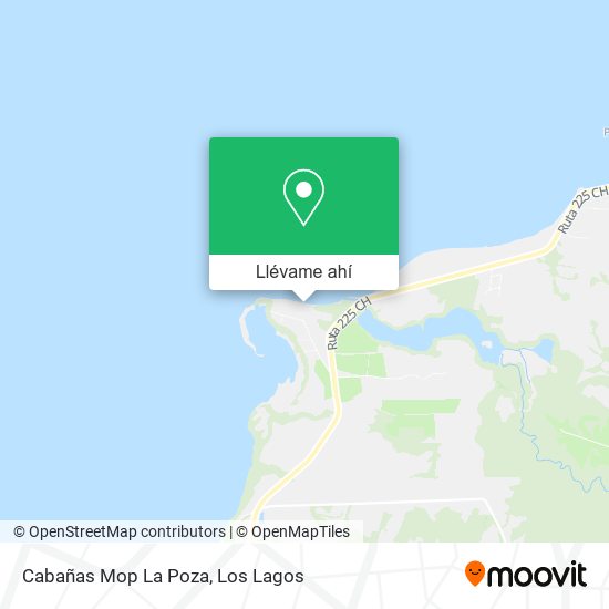 Mapa de Cabañas Mop La Poza