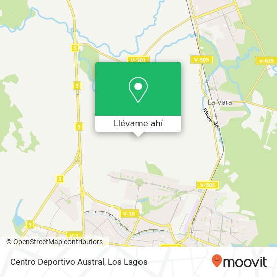 Mapa de Centro Deportivo Austral