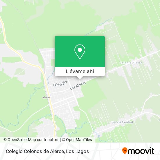 Mapa de Colegio Colonos de Alerce