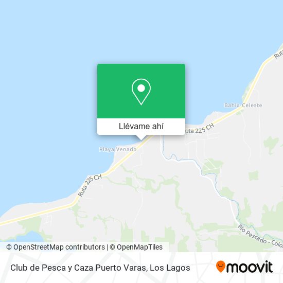Mapa de Club de Pesca y Caza Puerto Varas