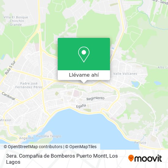 Mapa de 3era. Compañia de Bomberos Puerto Montt