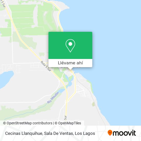 Mapa de Cecinas Llanquihue, Sala De Ventas