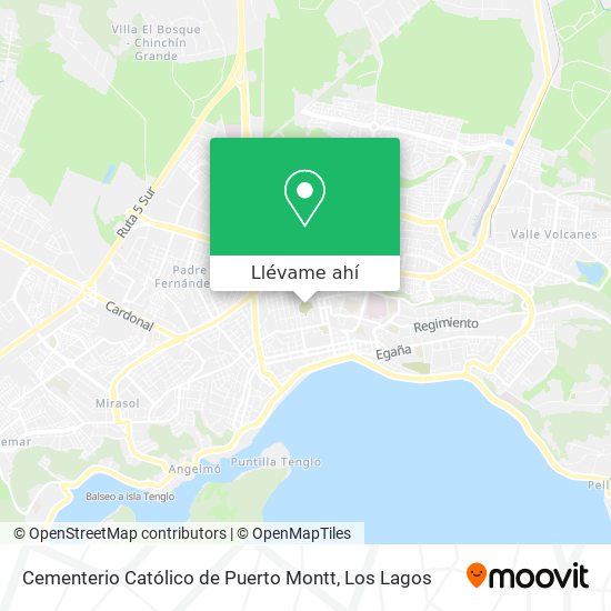 Mapa de Cementerio Católico de Puerto Montt