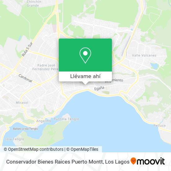 Mapa de Conservador Bienes Raices Puerto Montt