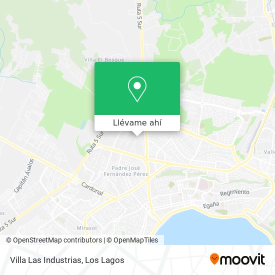 Mapa de Villa Las Industrias