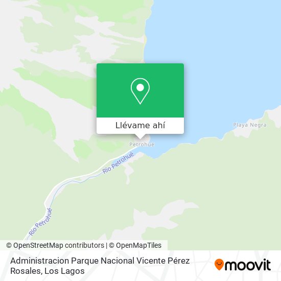 Mapa de Administracion Parque Nacional Vicente Pérez Rosales