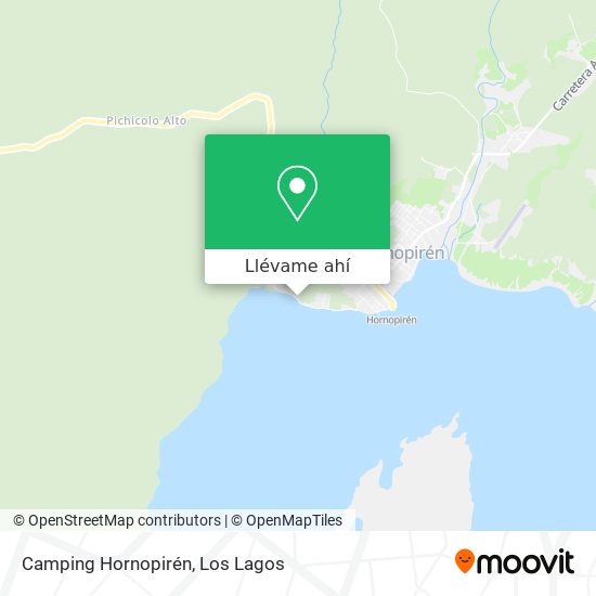 Mapa de Camping Hornopirén