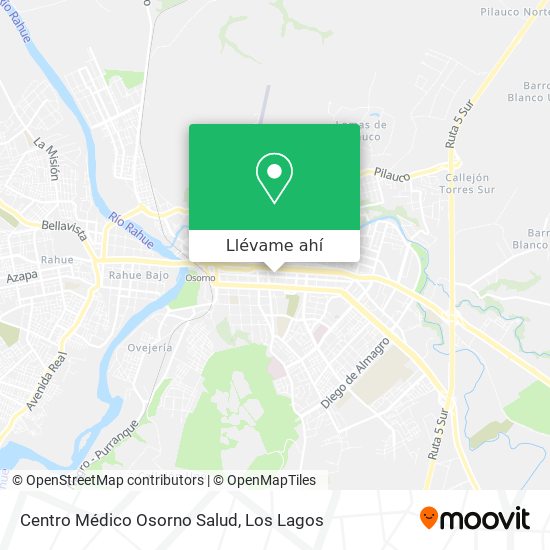 Mapa de Centro Médico Osorno Salud
