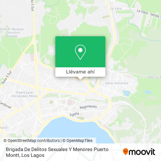Mapa de Brigada De Delitos Sexuales Y Menores Puerto Montt