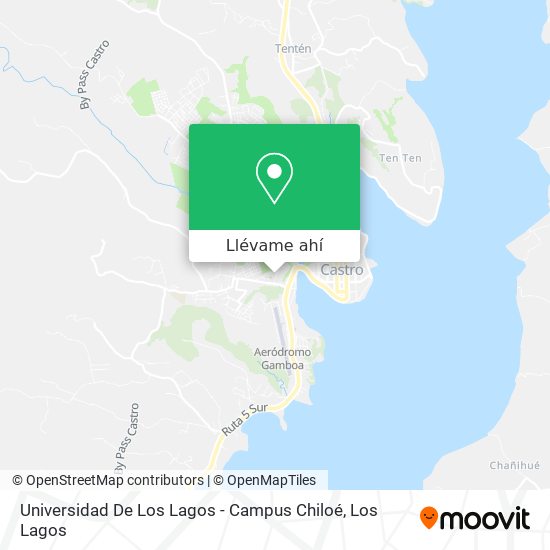 Mapa de Universidad De Los Lagos - Campus Chiloé