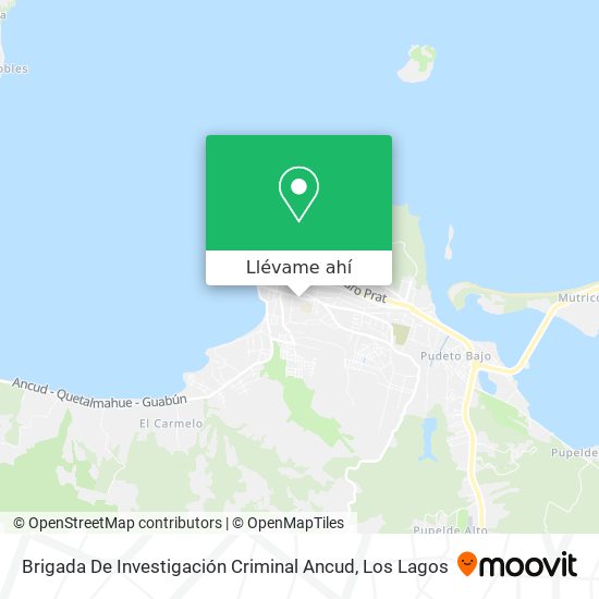 Mapa de Brigada De Investigación Criminal Ancud