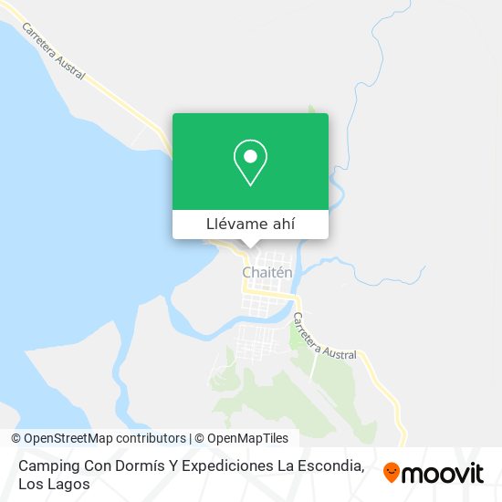 Mapa de Camping Con Dormís Y Expediciones La Escondia