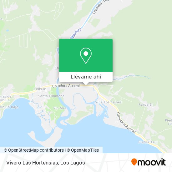 Mapa de Vivero Las Hortensias