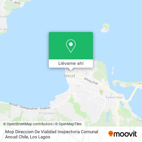 Mapa de Mop Direccion De Vialidad Inspectoria Comunal Ancud Chile