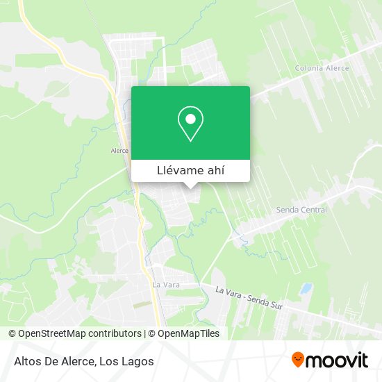 Mapa de Altos De Alerce