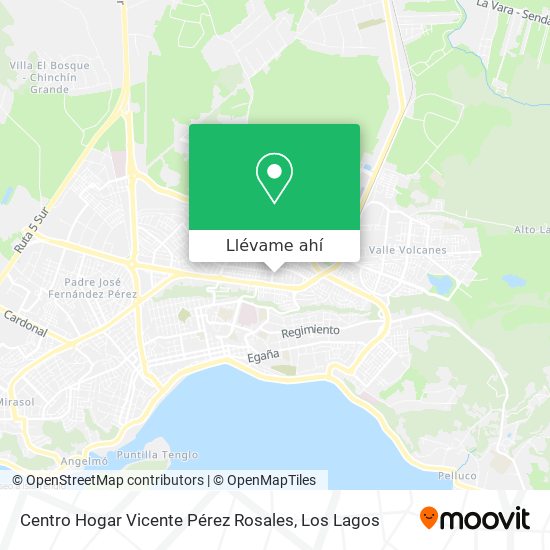 Mapa de Centro Hogar Vicente Pérez Rosales