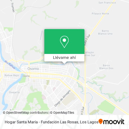 Mapa de Hogar Santa María - Fundación Las Rosas