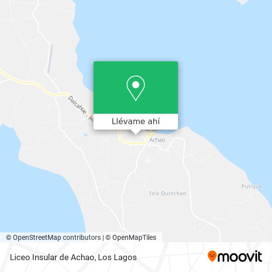 Mapa de Liceo Insular de Achao