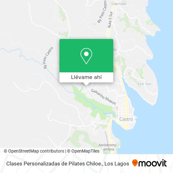 Mapa de Clases Personalizadas de Pilates Chiloe.