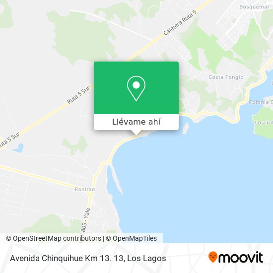 Mapa de Avenida Chinquihue Km 13. 13
