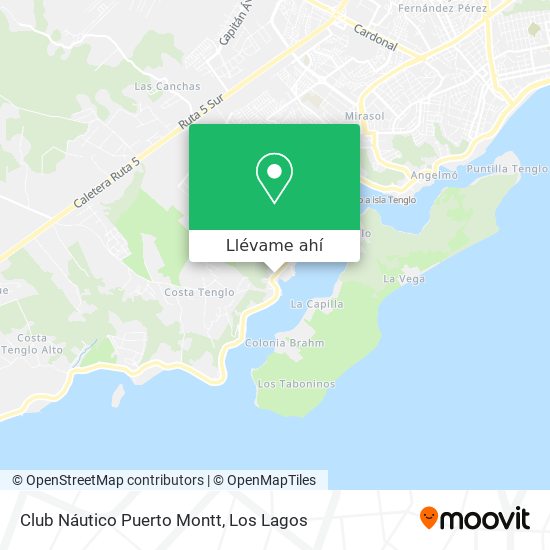 Mapa de Club Náutico Puerto Montt