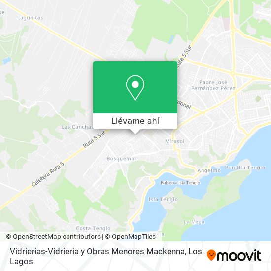 Mapa de Vidrierias-Vidrieria y Obras Menores Mackenna