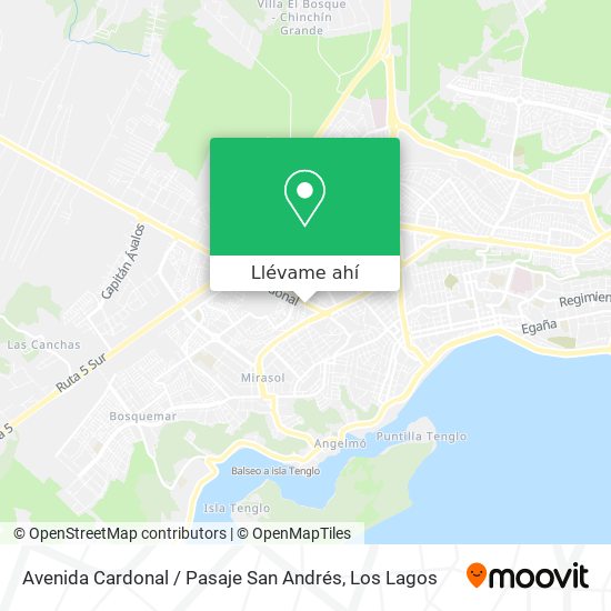 Mapa de Avenida Cardonal / Pasaje San Andrés