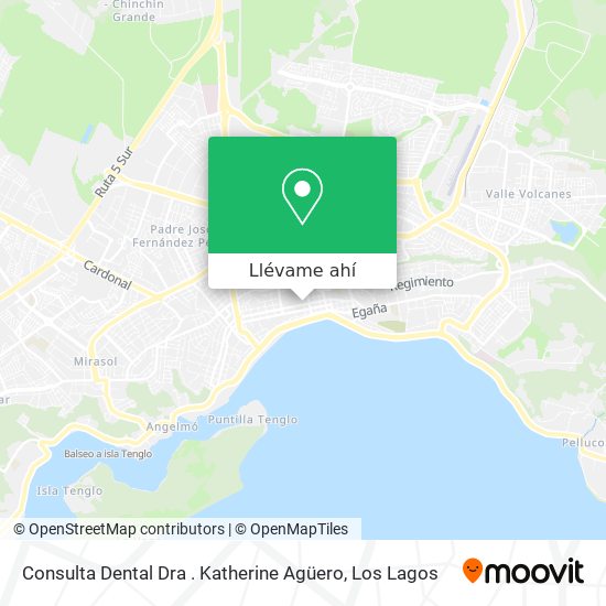 Mapa de Consulta Dental Dra . Katherine Agüero