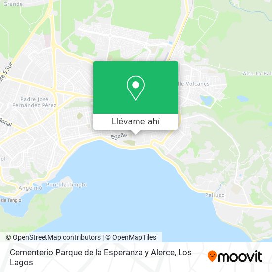 Mapa de Cementerio Parque de la Esperanza y Alerce