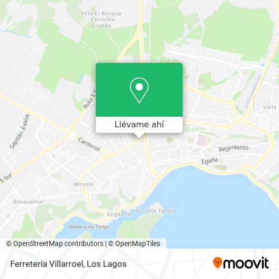 Mapa de Ferretería Villarroel
