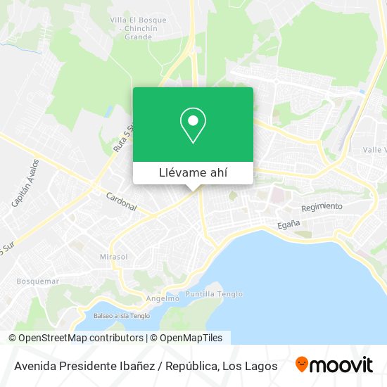 Mapa de Avenida Presidente Ibañez / República