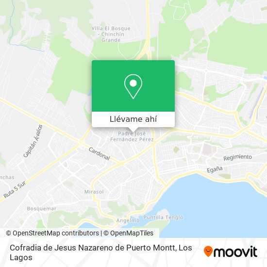 Mapa de Cofradia de Jesus Nazareno de Puerto Montt