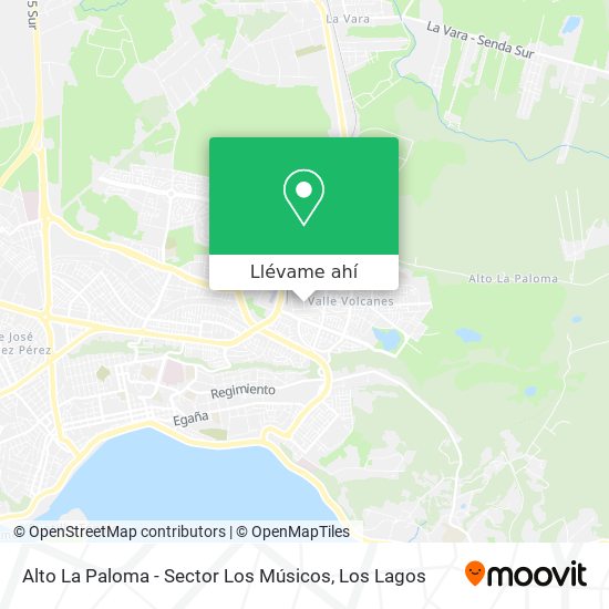 Mapa de Alto La Paloma - Sector Los Músicos