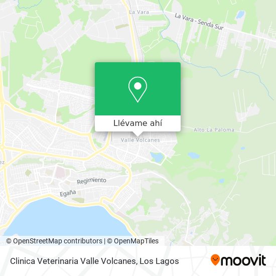 Mapa de Clinica Veterinaria Valle Volcanes