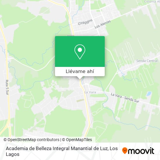 Mapa de Academia de Belleza Integral Manantial de Luz