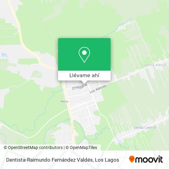 Mapa de Dentista-Raimundo Fernández Valdés