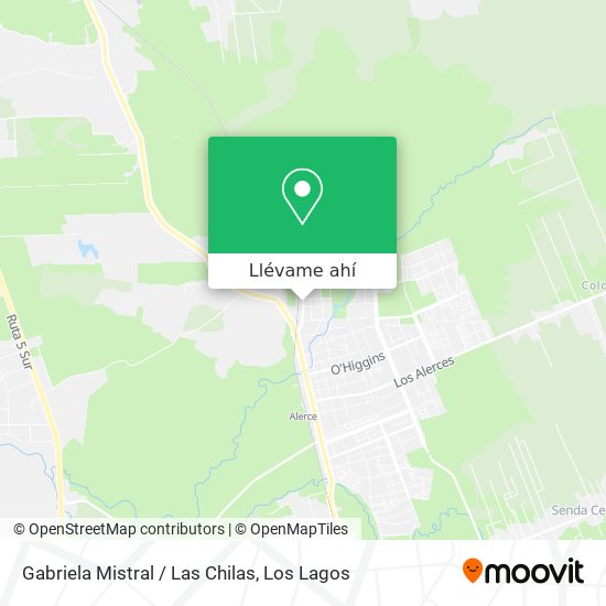 Mapa de Gabriela Mistral / Las Chilas