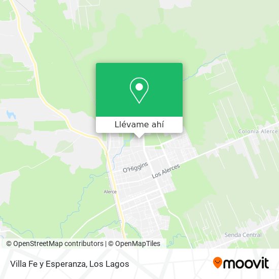 Mapa de Villa Fe y Esperanza