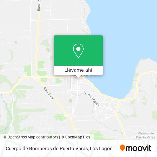 Mapa de Cuerpo de Bomberos de Puerto Varas