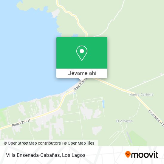 Mapa de Villa Ensenada-Cabañas