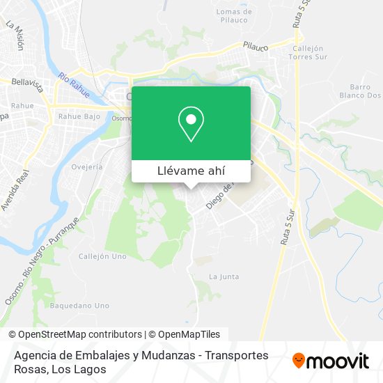 Mapa de Agencia de Embalajes y Mudanzas - Transportes Rosas