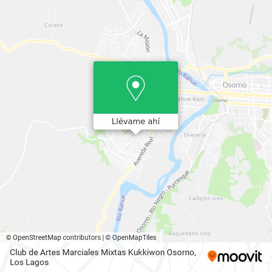 Mapa de Club de Artes Marciales Mixtas Kukkiwon Osorno