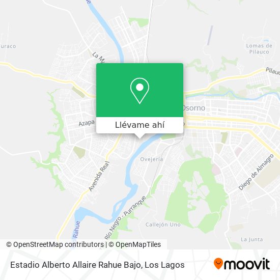 Mapa de Estadio Alberto Allaire Rahue Bajo