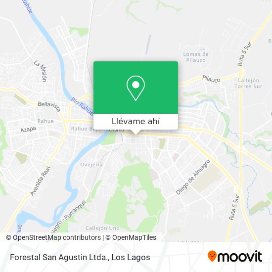 Mapa de Forestal San Agustin Ltda.