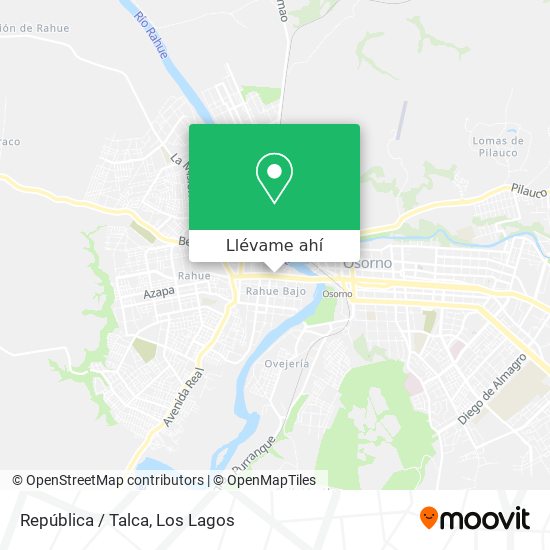 Mapa de República / Talca