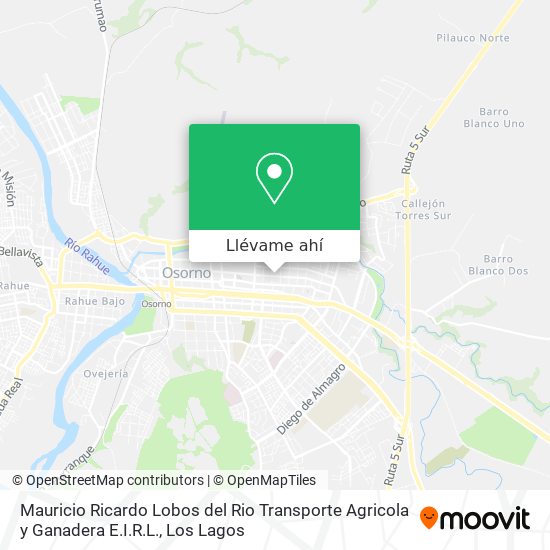 Mapa de Mauricio Ricardo Lobos del Rio Transporte Agricola y Ganadera E.I.R.L.