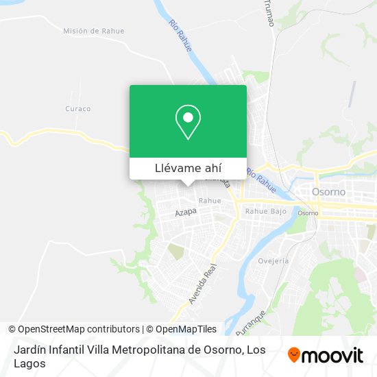Mapa de Jardín Infantil Villa Metropolitana de Osorno