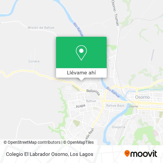 Mapa de Colegio El Labrador Osorno